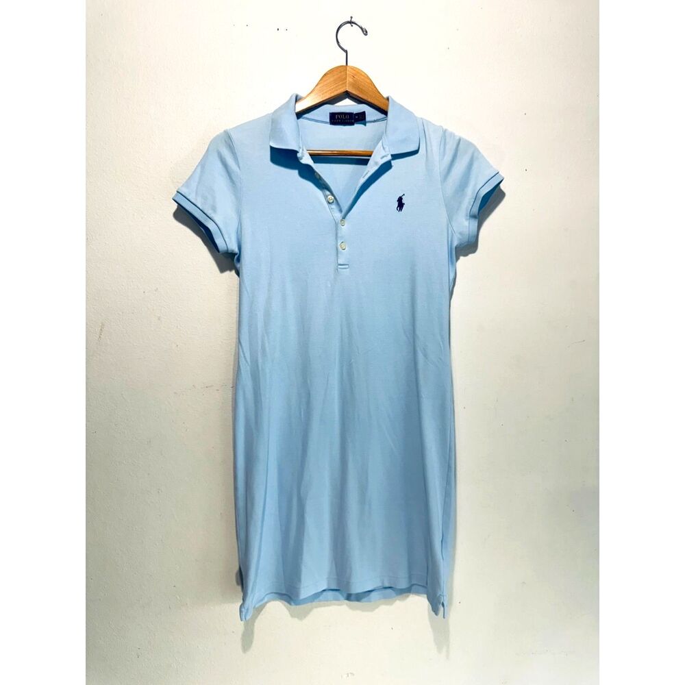 Ralph Lauren dress sport classic polo summer casual light blue women M